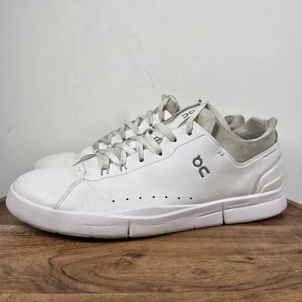 On The Roger Advantage All White Mens White Size 14 Athletic Tennis Shoes PWLOK